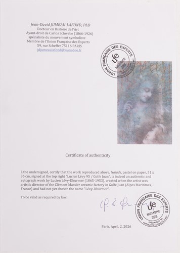 Lot 109 - Lucien Lévy-Dhurmer (French 1865-1953) Naiads...
