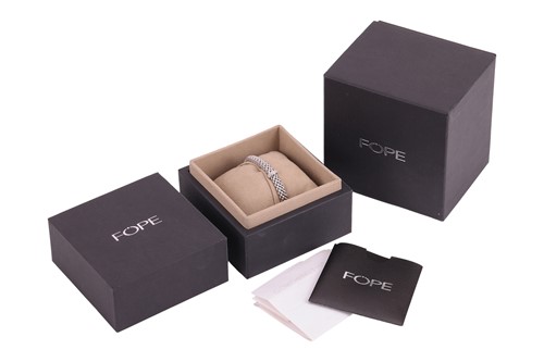 Lot 254 - Fope - a diamond-set ‘Vendome’ bracelet in...