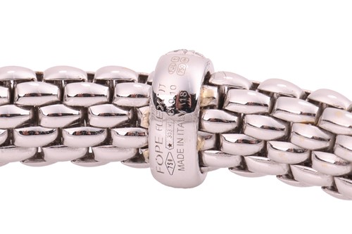 Lot 254 - Fope - a diamond-set ‘Vendome’ bracelet in...