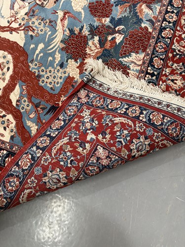 Lot 124 - An Isfahan Pictorial rug, late 20th century,...