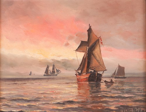 Lot 69 - Vilhelm Bille (Danish, 1864 - 1908) Sailing...