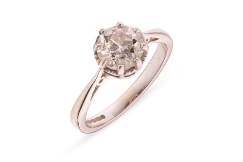 Lot 46 - A diamond solitaire ring, featuring an old-cut...