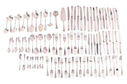 Lot 350 - A 'Maria' pattern silver canteen by C.J.Vander,...