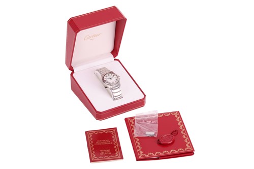 Lot 320 - Cartier – A Santos Ronde Wristwatch Reference:...