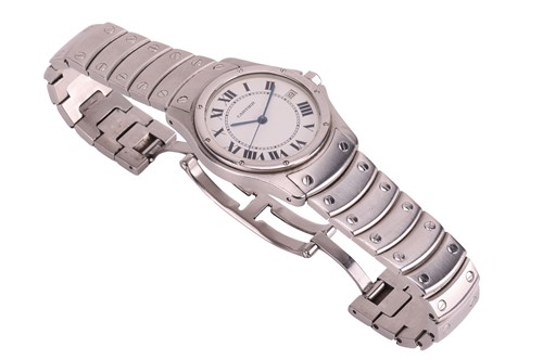 Lot 320 - Cartier – A Santos Ronde Wristwatch Reference:...