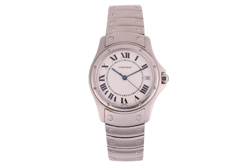 Lot 320 - Cartier – A Santos Ronde Wristwatch Reference:...