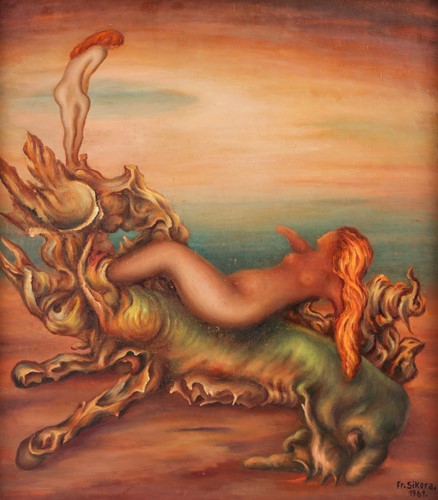 Lot 166 - Franz Sikora (Polish 1895-1980) Surrealist...
