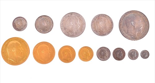 Lot 98 - EDWARD VII, 1901-10. MATT PROOF SET OF...