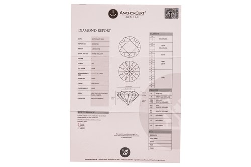 Lot 293 - A pair of diamond stud earrings, with a total...