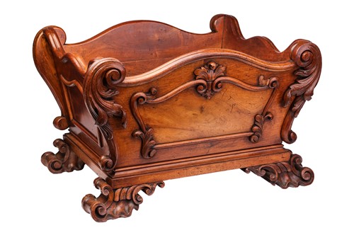 Lot 44 - A large 19th-century mahogany wine cooler of...