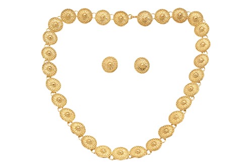 Lot 129 - A necklace and earring suite by Fabulaetrusca,...