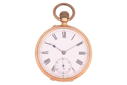 Lot 349 - An ‘18K’ Open Face Pocket Watch Reference:...