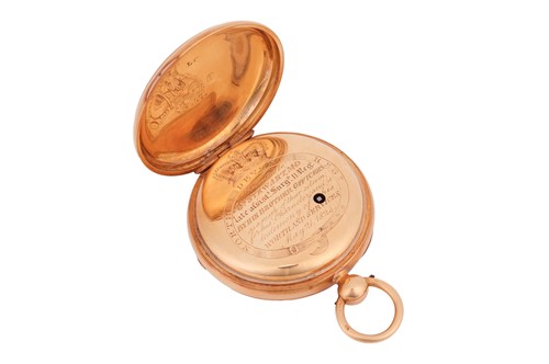 Lot 356 - Grimalde & Johnson – An 18ct Gold Open Face...