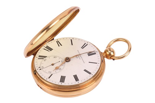 Lot 356 - Grimalde & Johnson – An 18ct Gold Open Face...