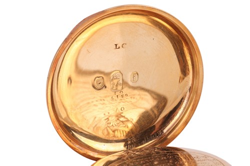 Lot 356 - Grimalde & Johnson – An 18ct Gold Open Face...