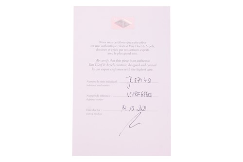 Lot 230 - Van Cleef & Arpels - A ‘Sweet Alhambra’ mother-...