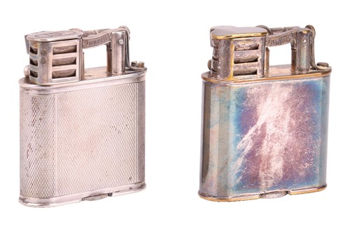 Lot 206 - Two Dunhill lighters, one with London...