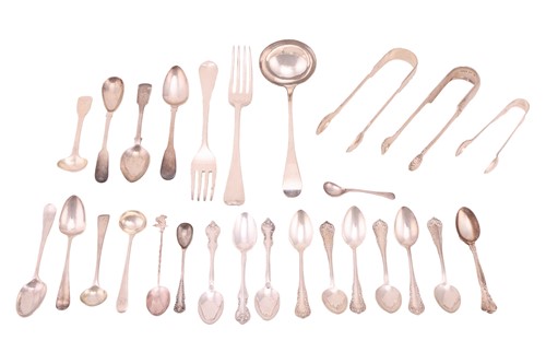 Lot 305 - A collection of mixed silver items; to include...