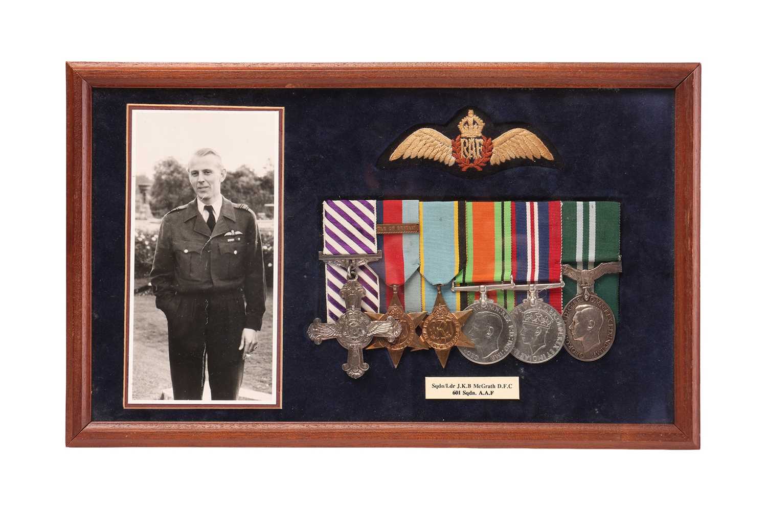 Lot 185 - A World War II DFC medal group awarded to...