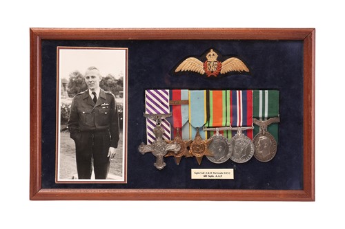 Lot 185 - A World War II DFC medal group awarded to...