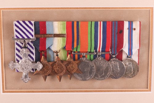 Lot 186 - A World War II DFC medal group awarded to...