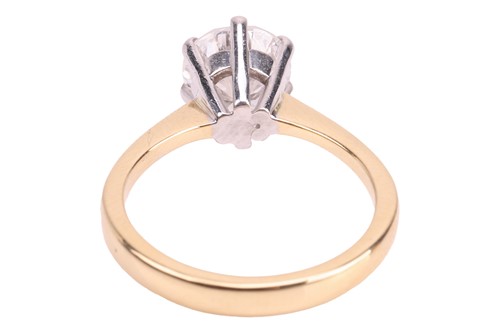 Lot 295 - A diamond solitaire ring in 18ct gold, the...