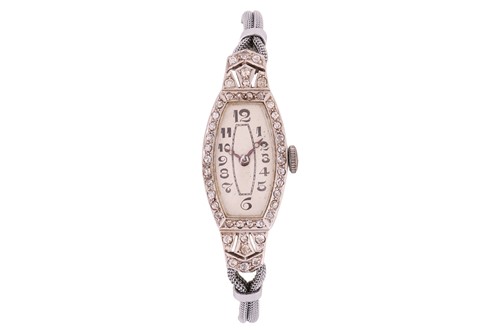 Lot 171 - Gem-Set Cocktail Watch Reference: 3182 Bezel:...