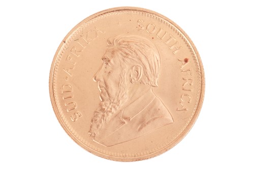 Lot 255 - A South African 1oz gold Krugerrand, dated 1974.