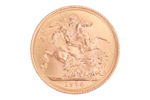 Lot 258 - An Elizabeth II Sovereign, dated 1974.