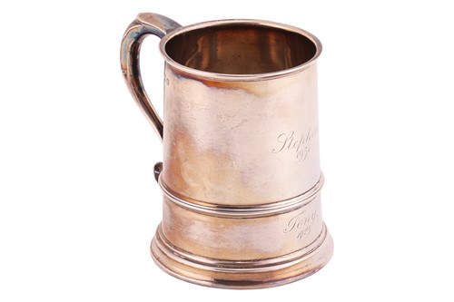 Lot 323 - A silver Christening mug, Birmingham 1925, by...