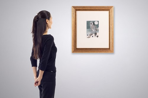 Lot 13 - Mary Fedden (British 1915-2012) Owl and Moon...