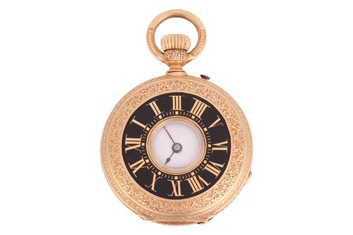 Lot 353 - A Lady’s Late 19th Century ‘18K’ Half Hunter...