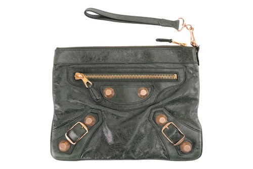 Lot 348 - Balenciaga - a 'City' wristlet clutch in...