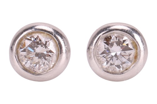 Lot 188 - Tiffany & Co. - A pair of diamond "Diamonds by...