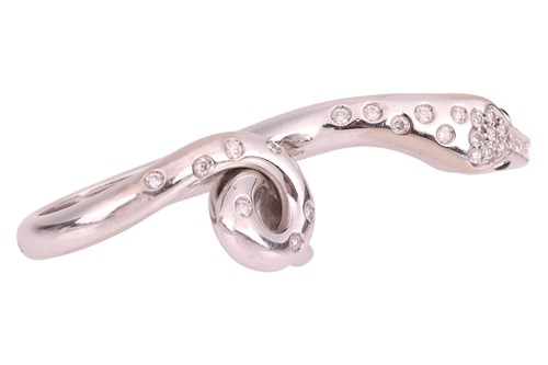 Lot 186 - Boucheron - A diamond-set 'Kaa Double Trouble'...