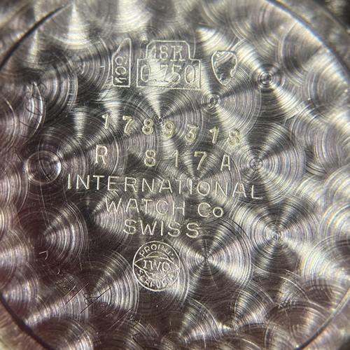 Lot 236 - IWC Schaffhausen – ‘18K’ Dress Watch Reference:...