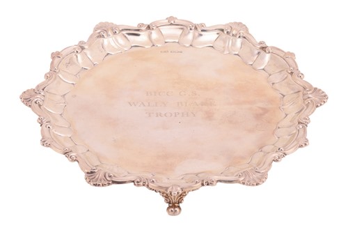 Lot 354 - A commemorative silver salver, Sheffield 1900...