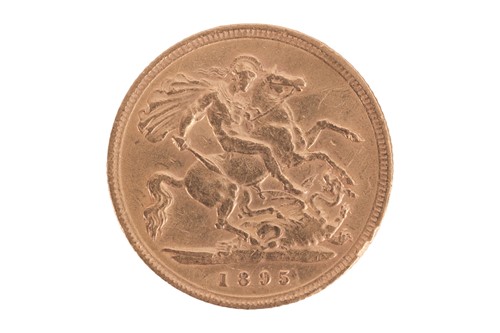 Lot 202 - An 1895 Queen Victoria half sovereign, 3.97...