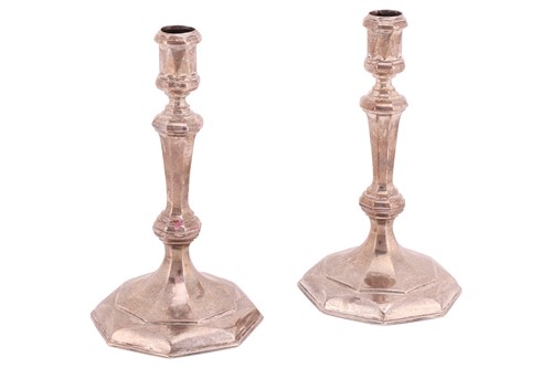Lot 309 - A pair of Queen Anne Britannia standard silver...