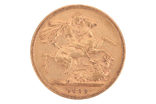 Lot 249 - An 1883 Queen Victoria full sovereign, struck...