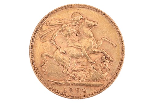 Lot 235 - A 1900 Queen Victoria full sovereign, 8.0 grams.