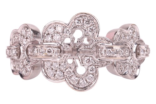 Lot 193 - Boodles - A diamond-set Blossom Triple ring,...