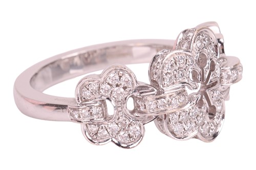 Lot 193 - Boodles - A diamond-set Blossom Triple ring,...