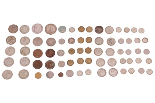 Lot 207 - A mixed group lot of coins to include Florins,...