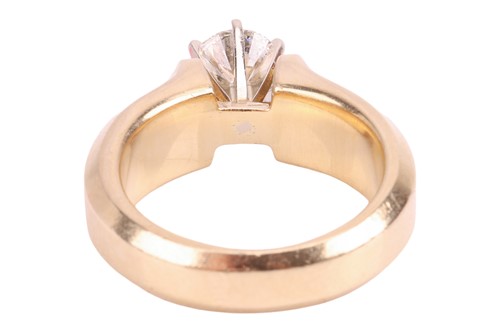 Lot 96 - A diamond solitaire ring, featuring a central...