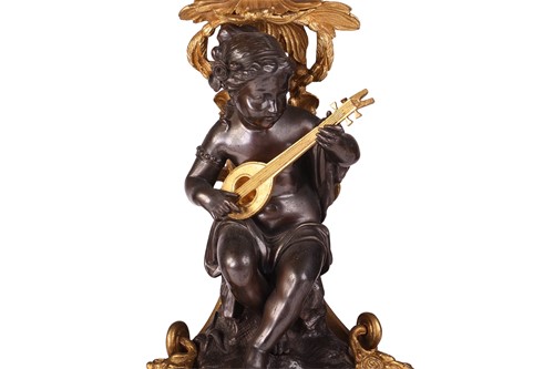Lot 78 - A pair of French Louis XVI-style patinated...