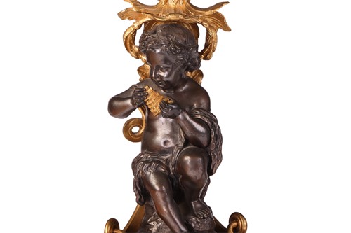 Lot 78 - A pair of French Louis XVI-style patinated...