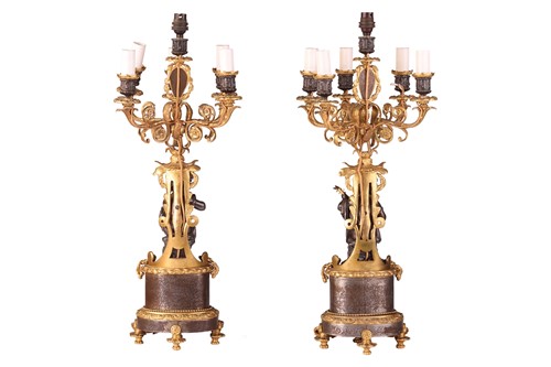 Lot 78 - A pair of French Louis XVI-style patinated...
