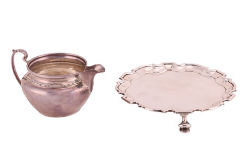Lot 303 - A George III silver salver, London 1735, by...