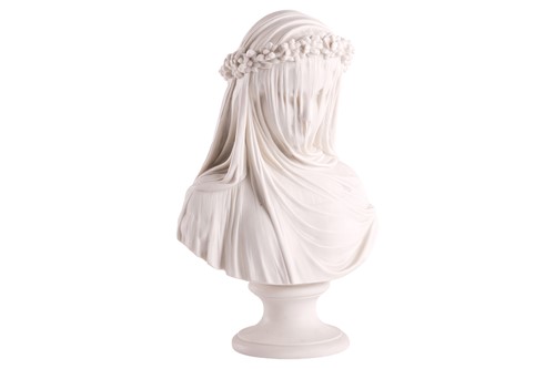 Lot 47 - A 19th-century Copeland Parian bust of 'The...